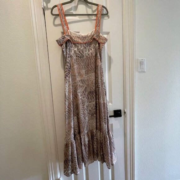 Brown and Cream Exquise Anthropologie Maxi Dress Size XL - Picture 2 of 8